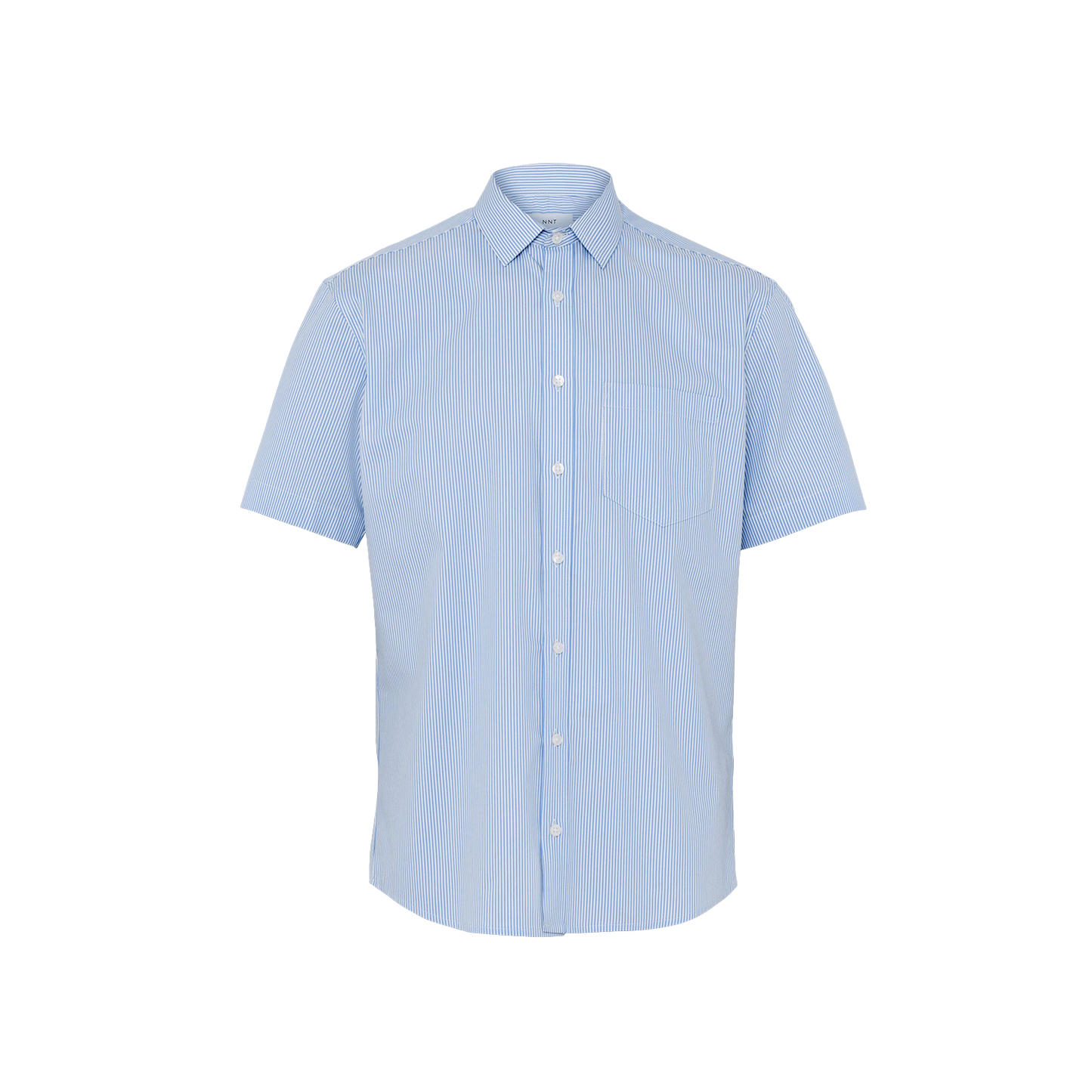NNT Men's Avignon Fine Block Stripe Stretch Short Sleeve Work Shirt