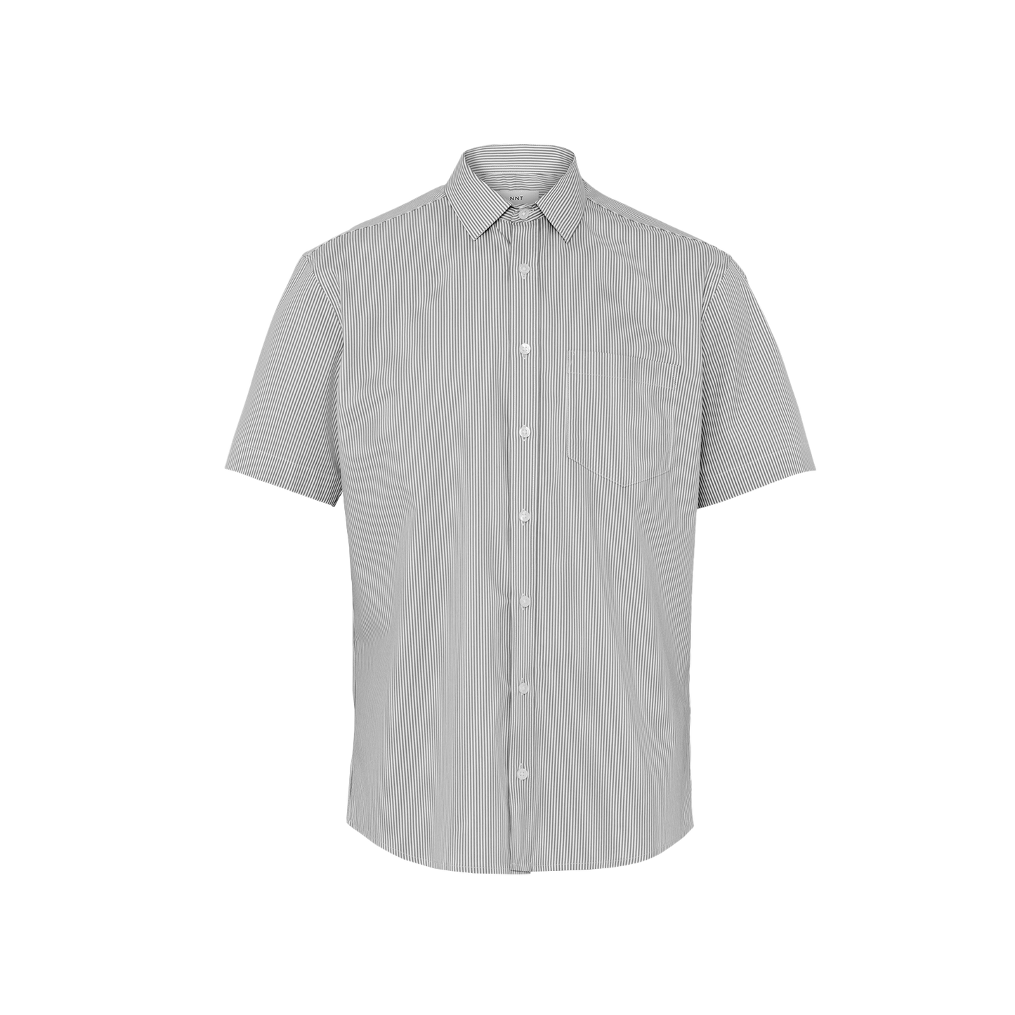NNT Men's Avignon Fine Block Stripe Stretch Short Sleeve Work Shirt