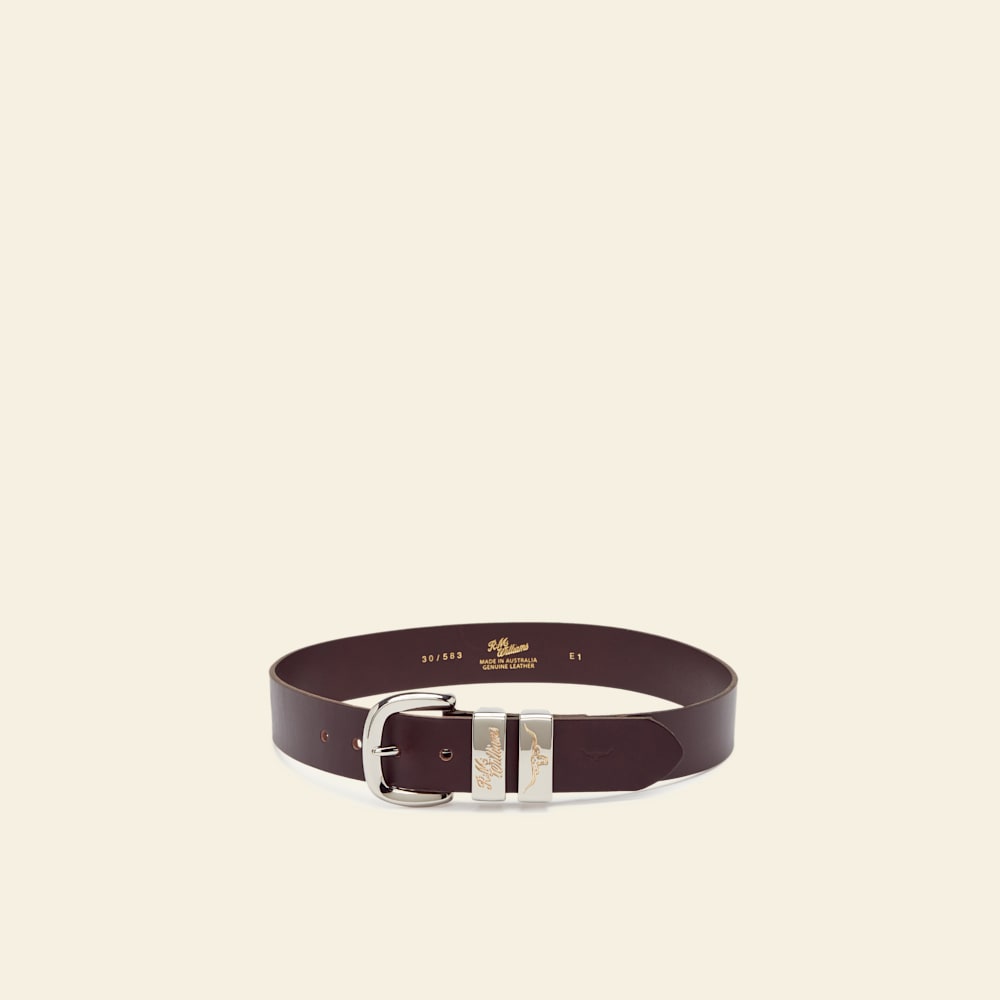 Chestnut 1 1/2" Jerrawa Belt Premium Cowhide Leather