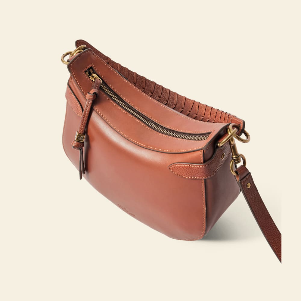 R.M.Williams Full-Grain Leather Leanorah Elegant Shoulder Bag Caramel