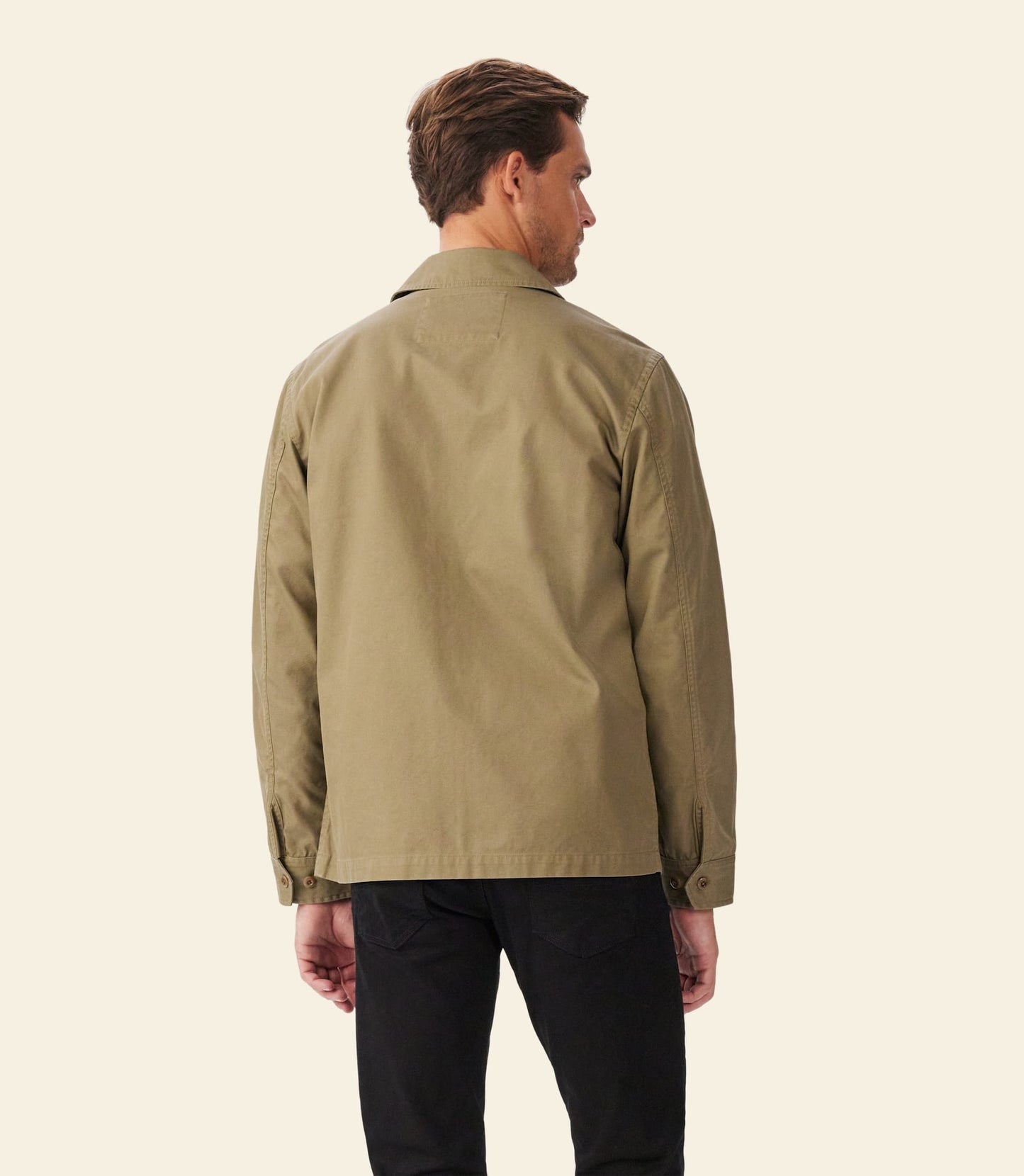 Men's R.M.Williams Clifton Organic Cotton Twill Fatigue Utility Jacket
