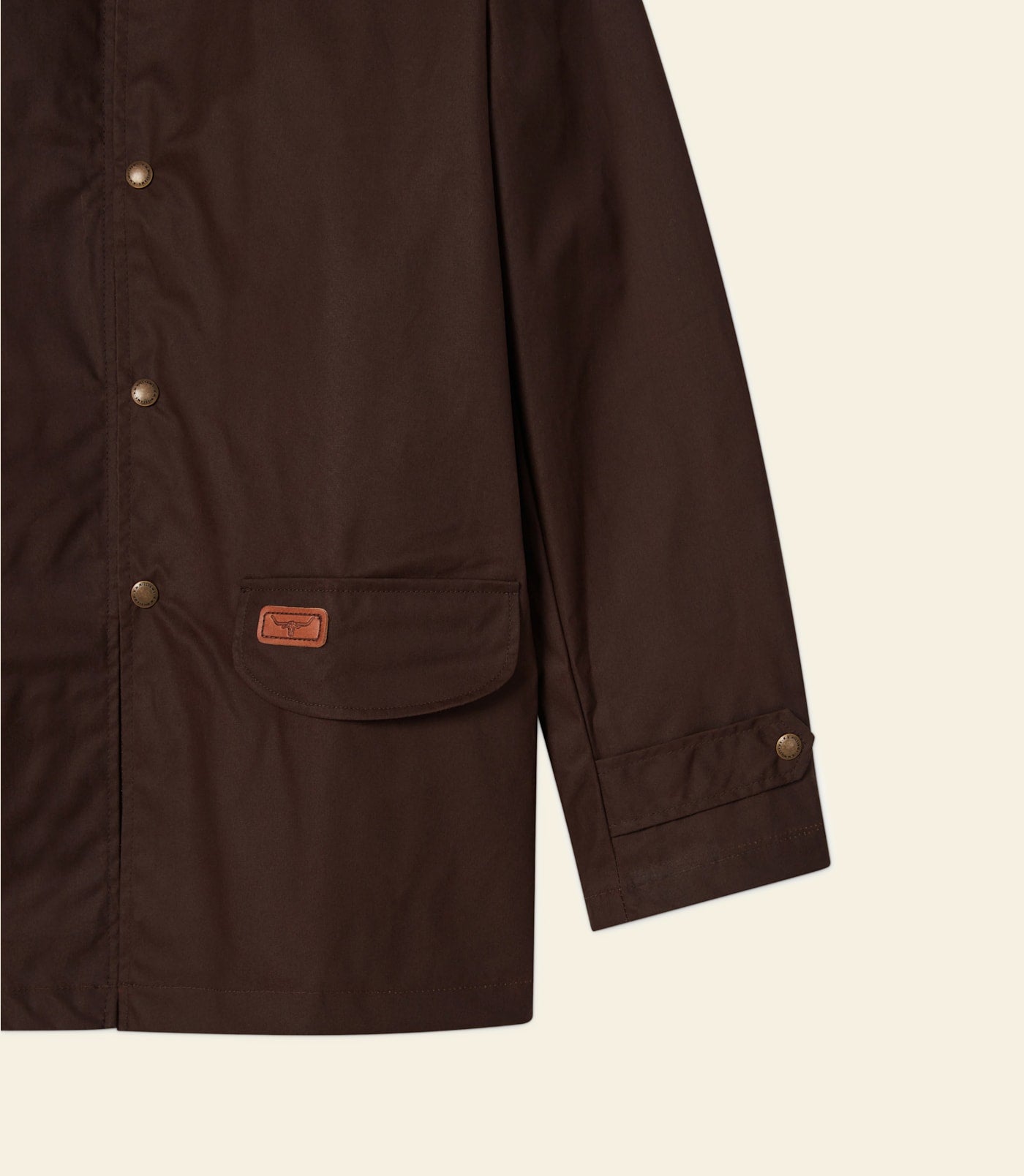 R.M.Williams Men's Dryskin Cotton Jacket – Durable, Water-Resistant, Brown Style