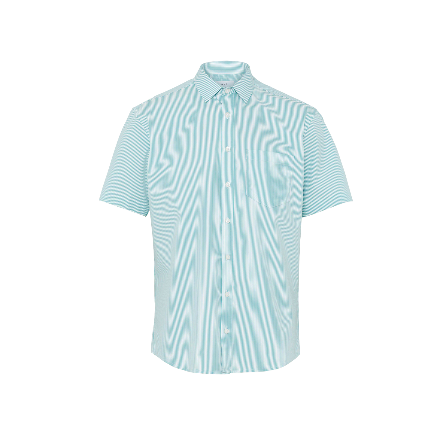 NNT Men's Avignon Fine Block Stripe Stretch Short Sleeve Work Shirt