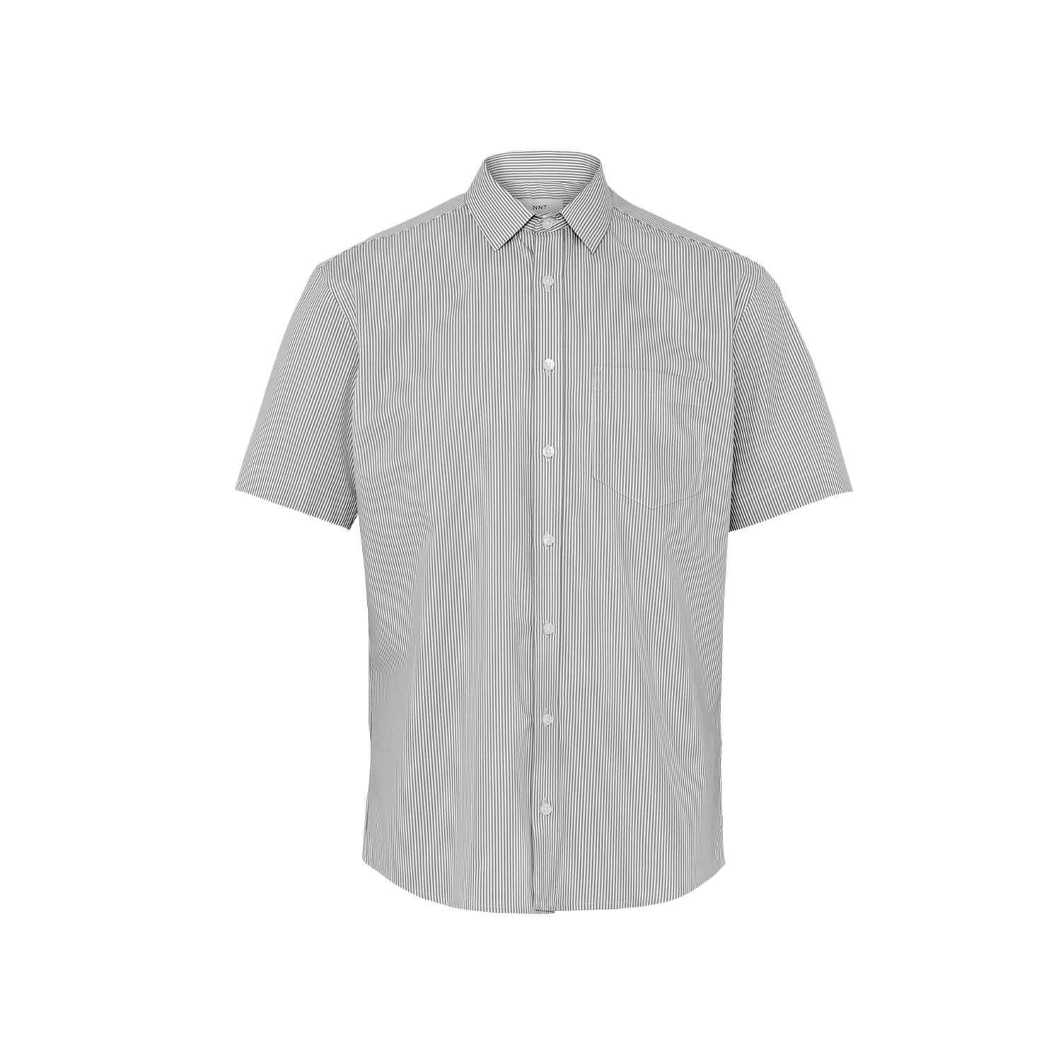 NNT Men's Avignon Fine Block Stripe Stretch Short Sleeve Work Shirt