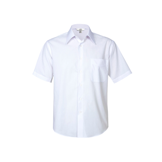 Biz Collection Men's Metro Tapered Short Sleeve Shirt – Modern Fit, UV Protection