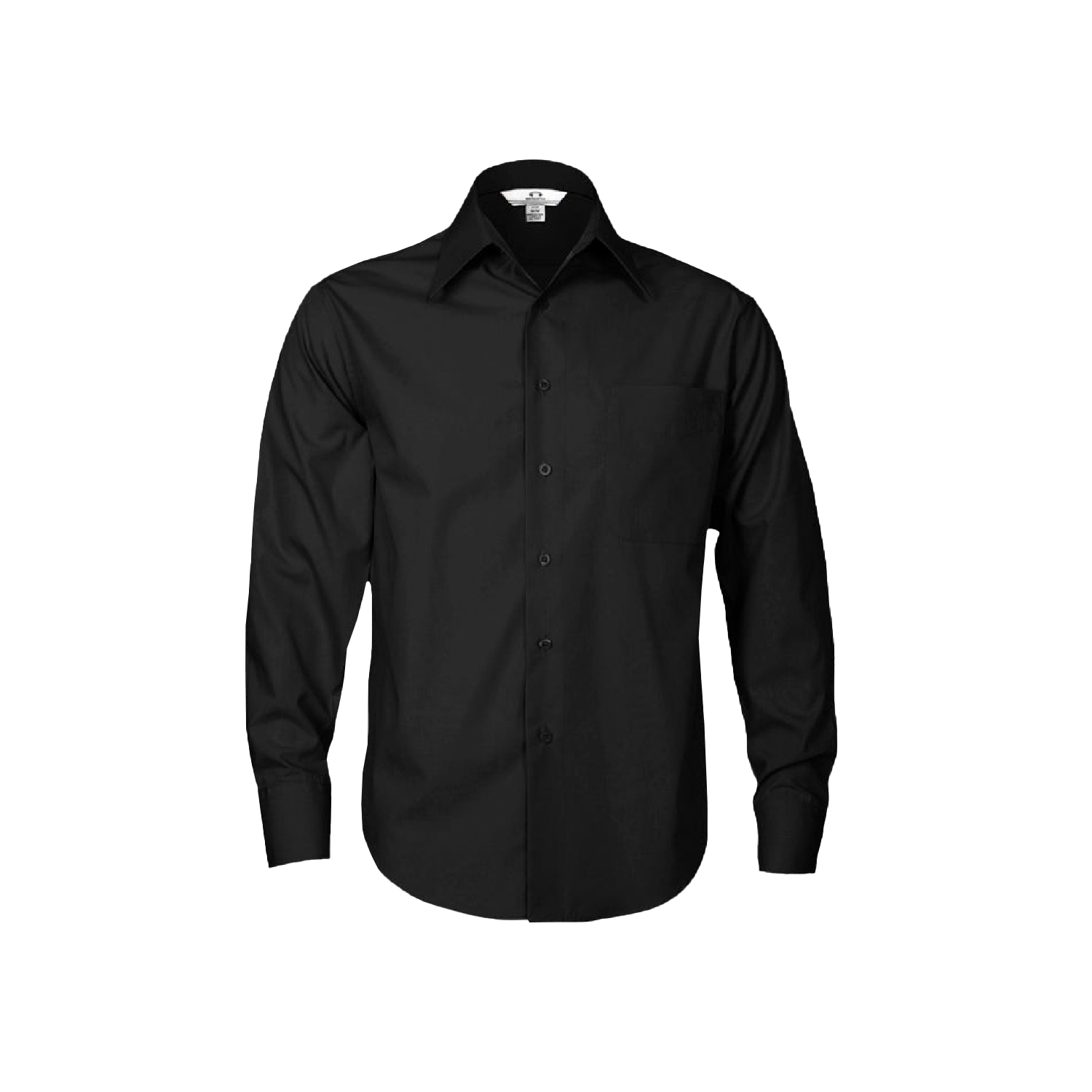 Biz Collection Men's Metro Long Sleeve Work Shirt – Black, Stylish, Durable, UPF Protection