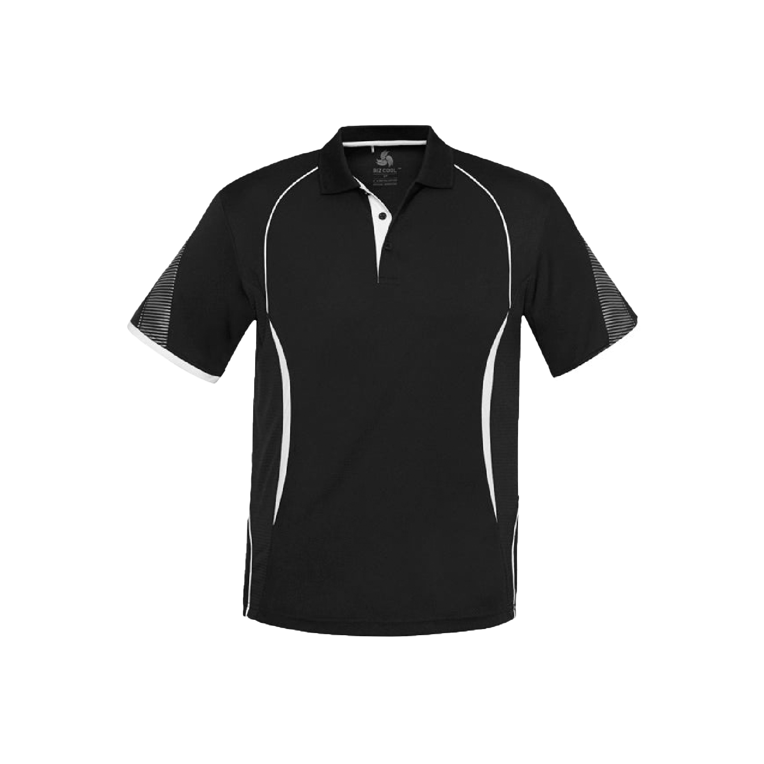 Men's Razor Performance Polo Shirt with BIZ COOL Technology - Grey/Lime