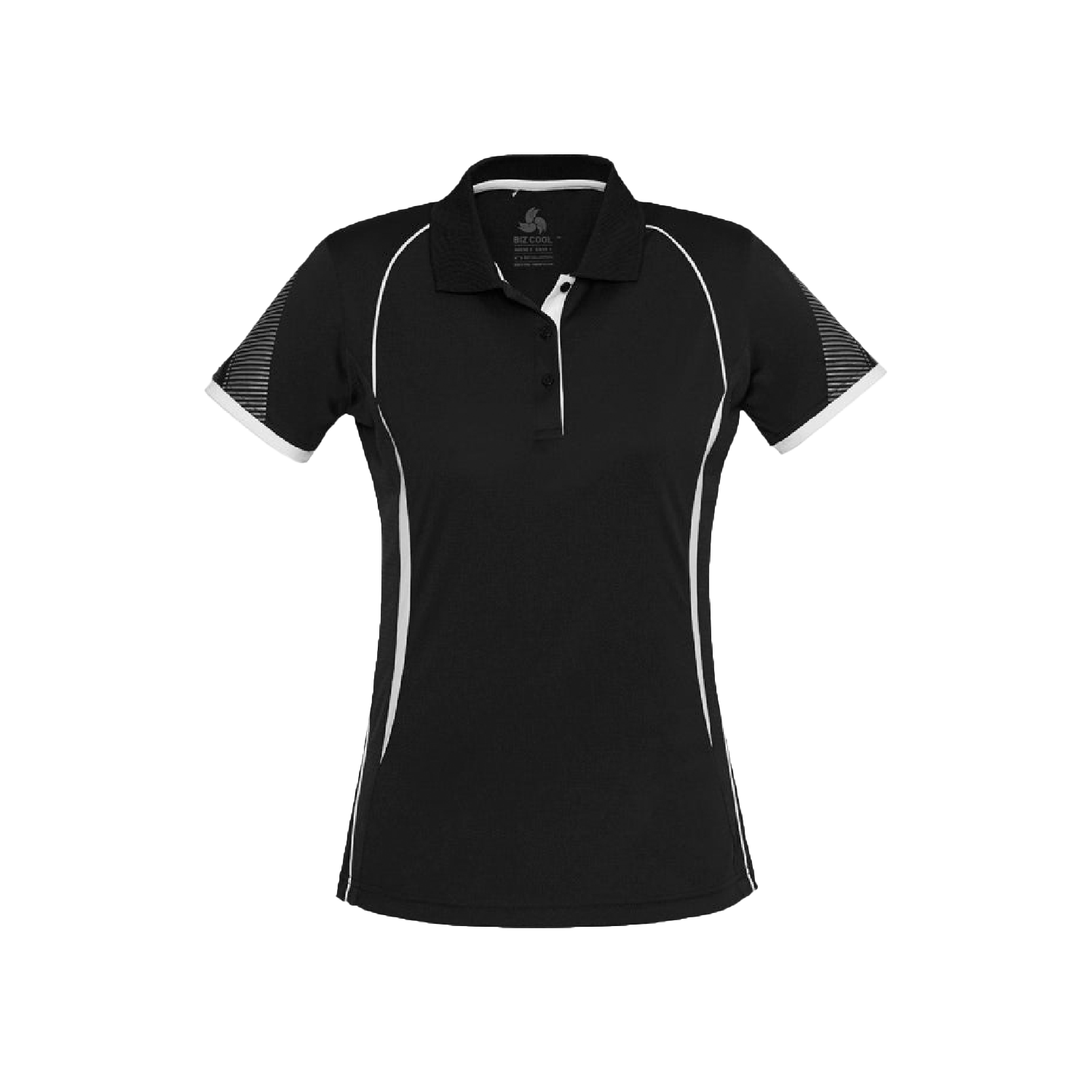 Women's Biz Collection Razor Performance Polo Shirt - Durable, Stylish Navy/White