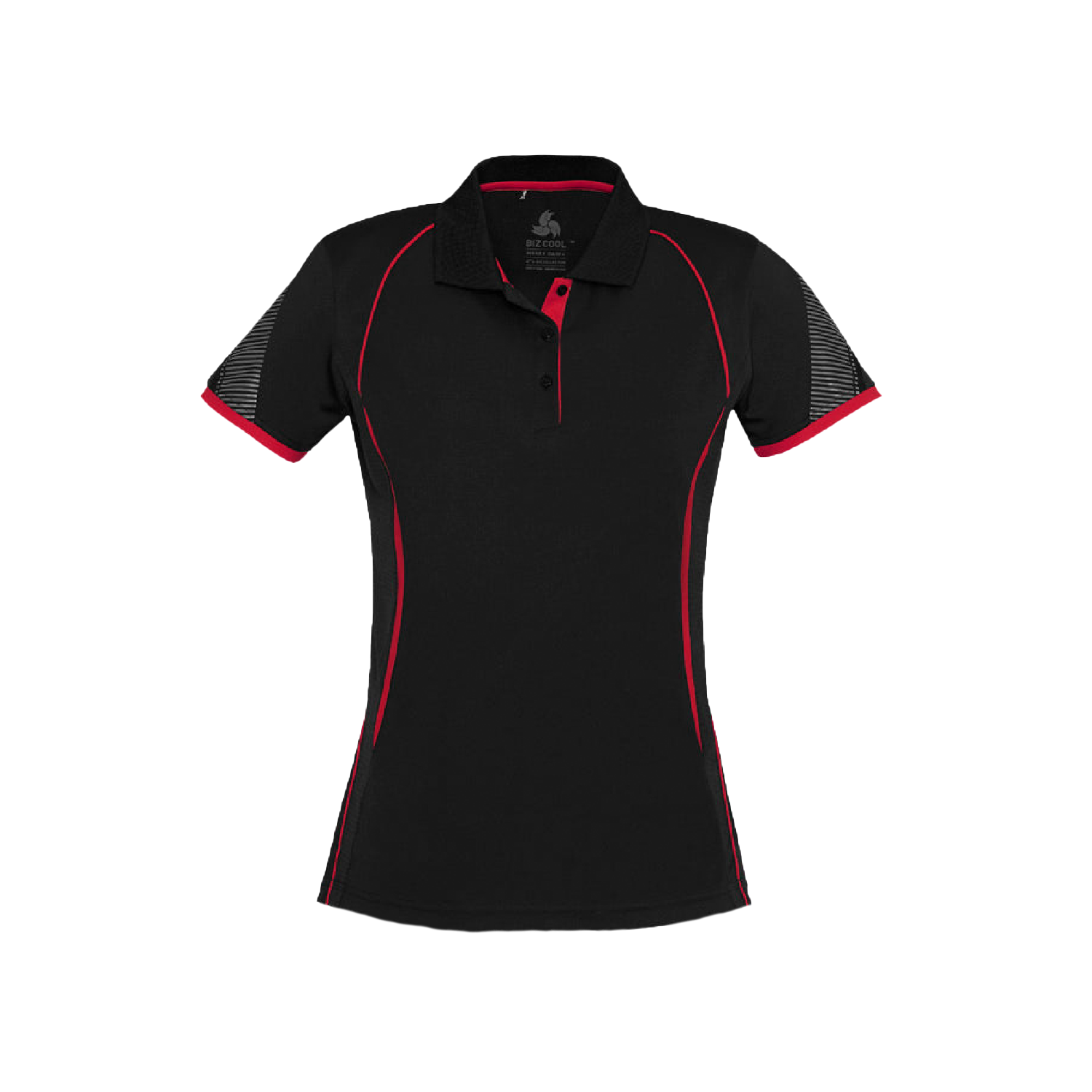 Women's Biz Collection Razor Performance Polo Shirt - Durable, Stylish Navy/White