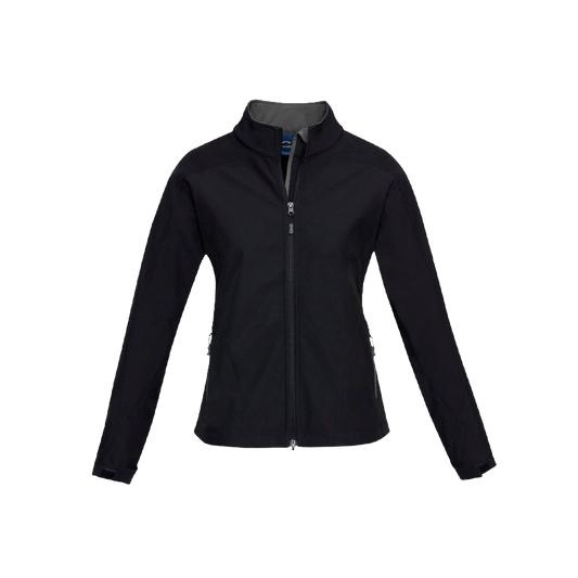 Biz Collection Women's Geneva Black Graphite Work Jacket - Breathable Fleece