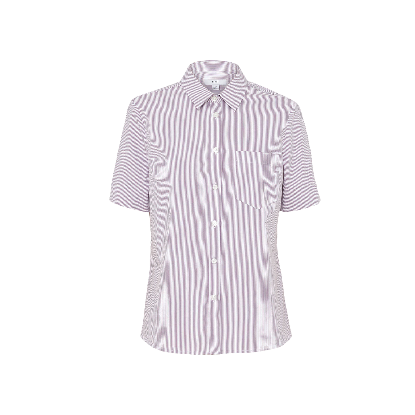 NNT Women's Avignon Fine Stripe Stretch Short Sleeve Uniform Shirt