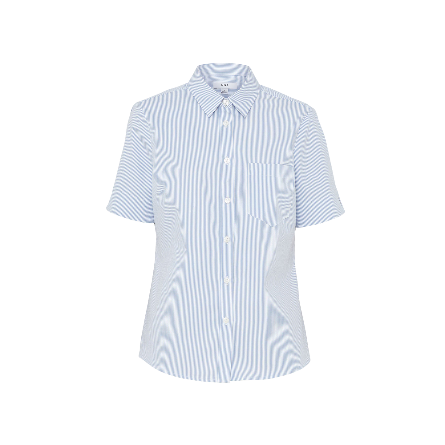 NNT Women's Avignon Fine Stripe Stretch Short Sleeve Uniform Shirt