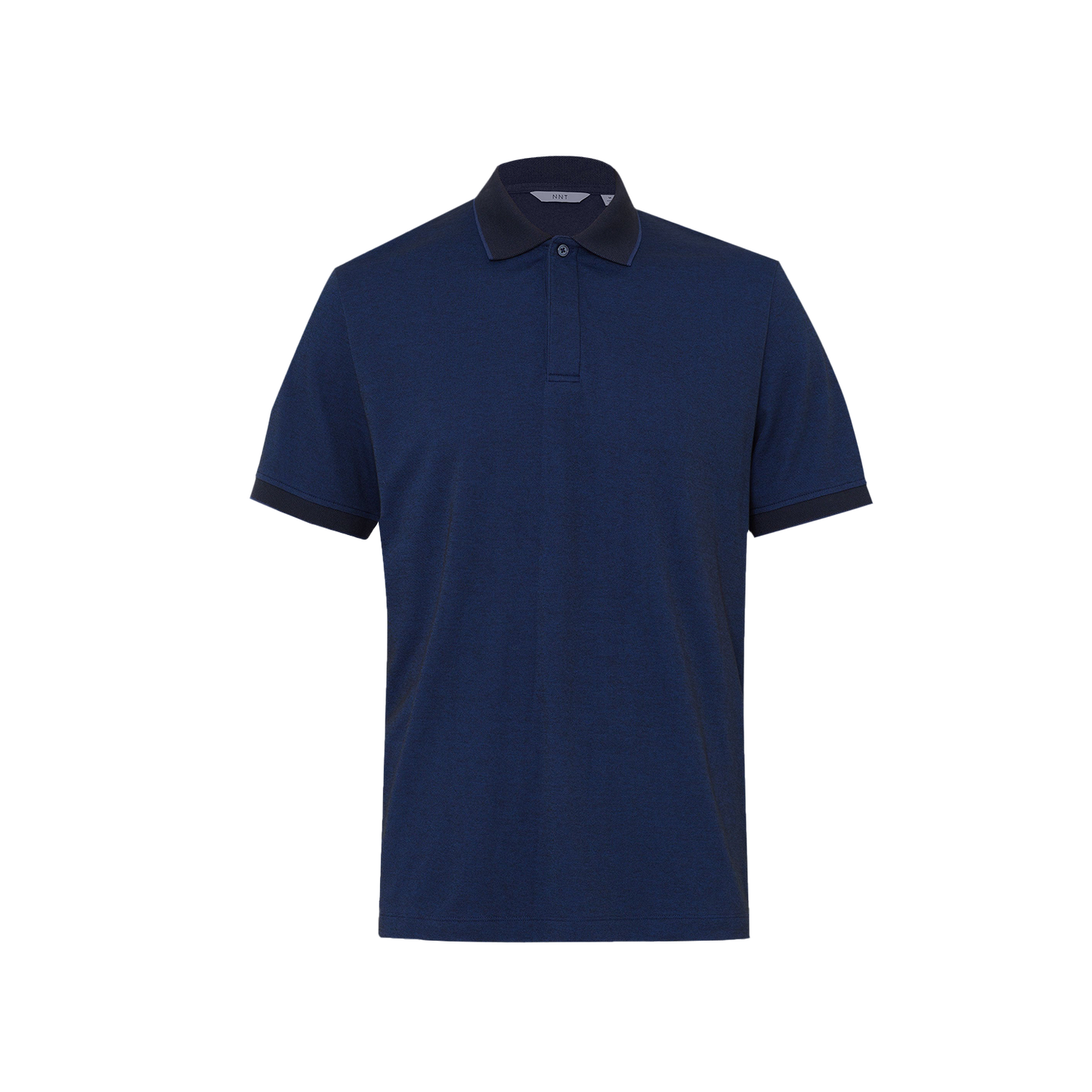 Women's NNT Textured Cotton Poly Short Sleeve Polo Shirt - Blue/Navy, Regular Fit