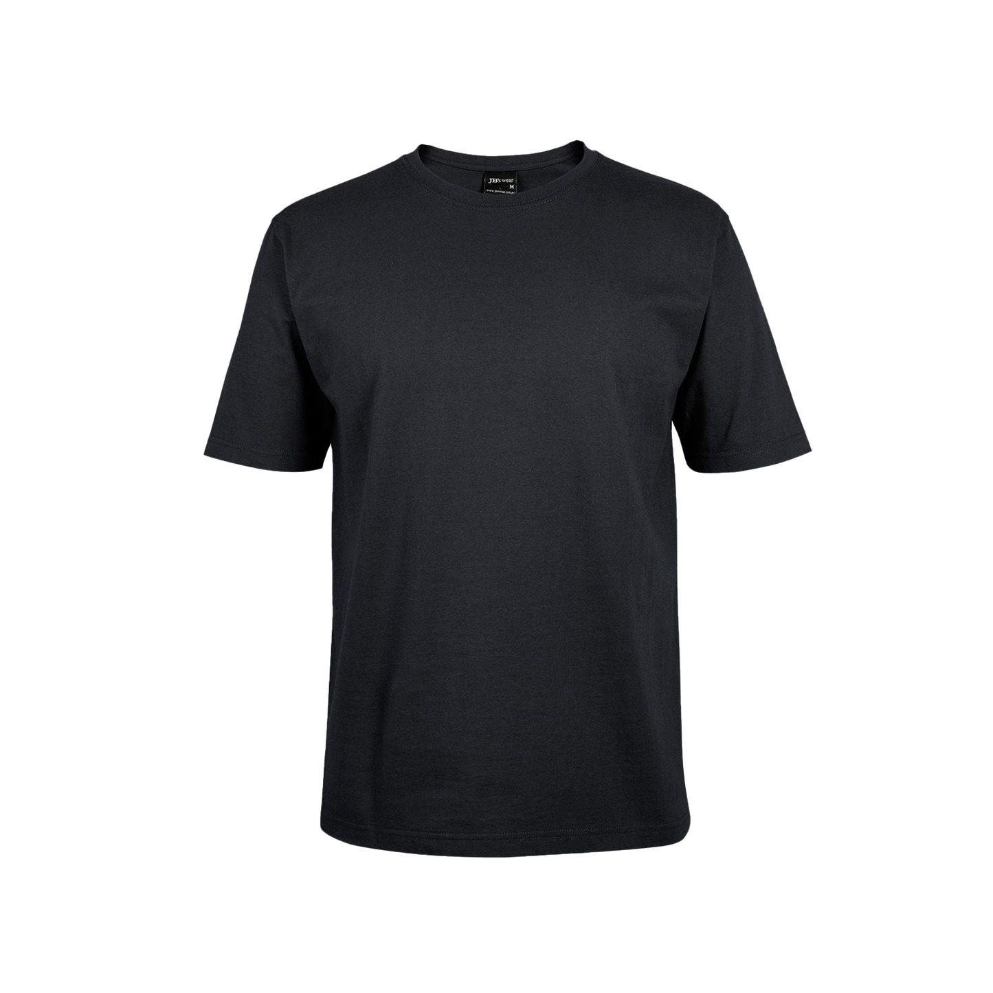 JB's Wear Men's Black Cotton Comfort Tee - Durable, Anti-Twist, Shape-Staying Workwear