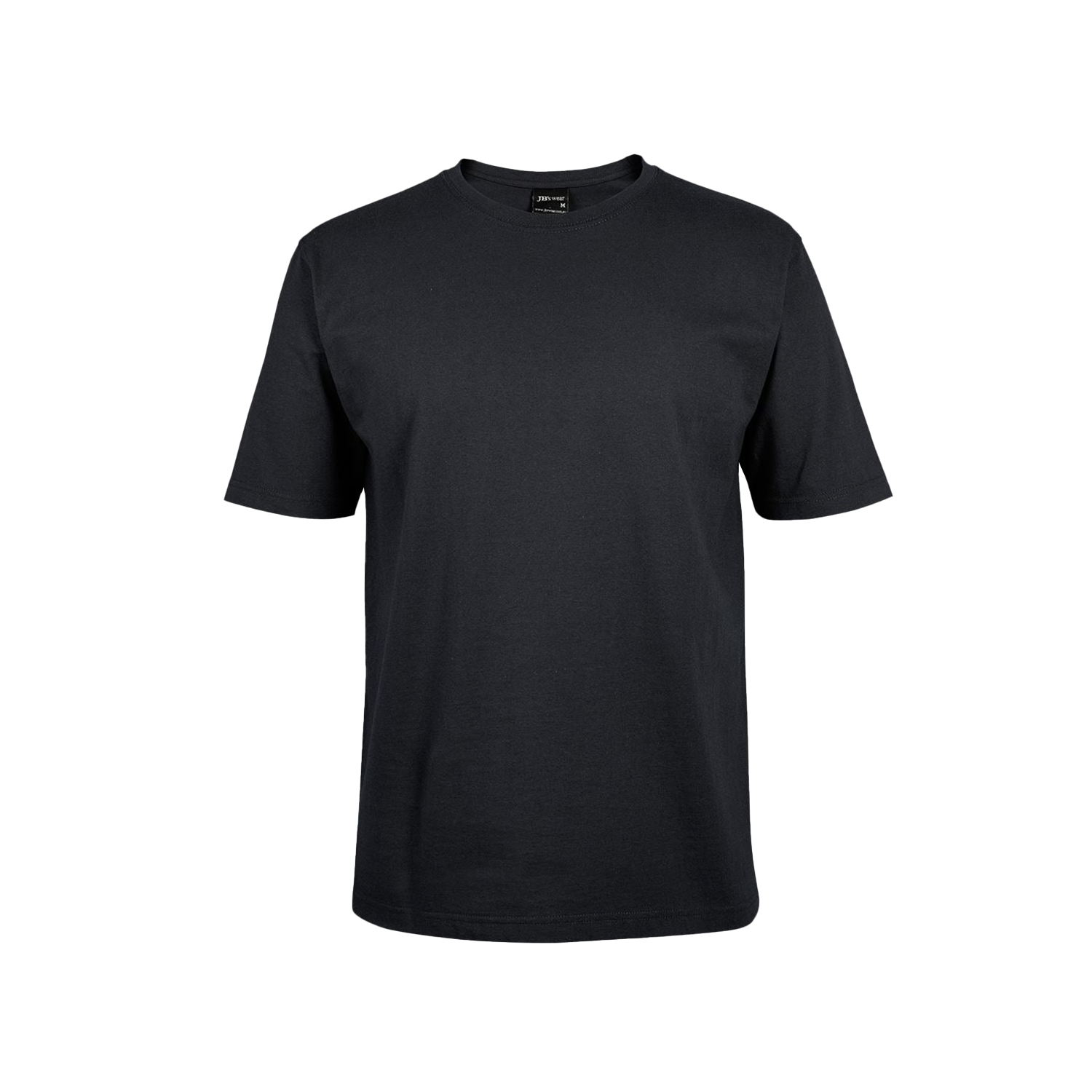 JB's Wear Men's Black Cotton Comfort Tee - Durable, Anti-Twist, Shape-Staying Workwear