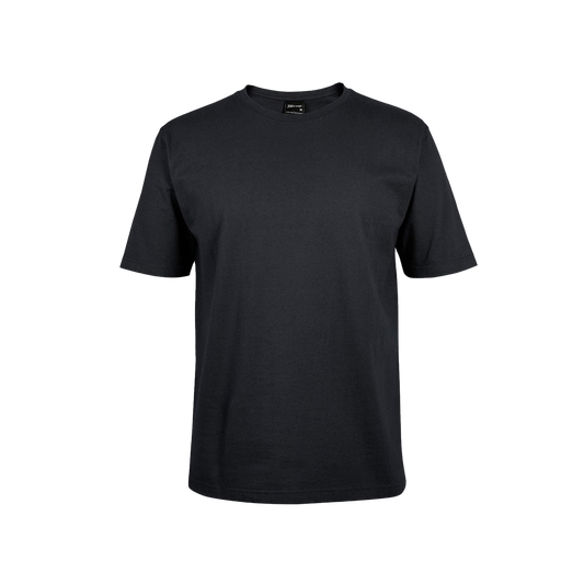 JB's Wear Men's Black Cotton Comfort Tee - Durable, Anti-Twist, Shape-Staying Workwear