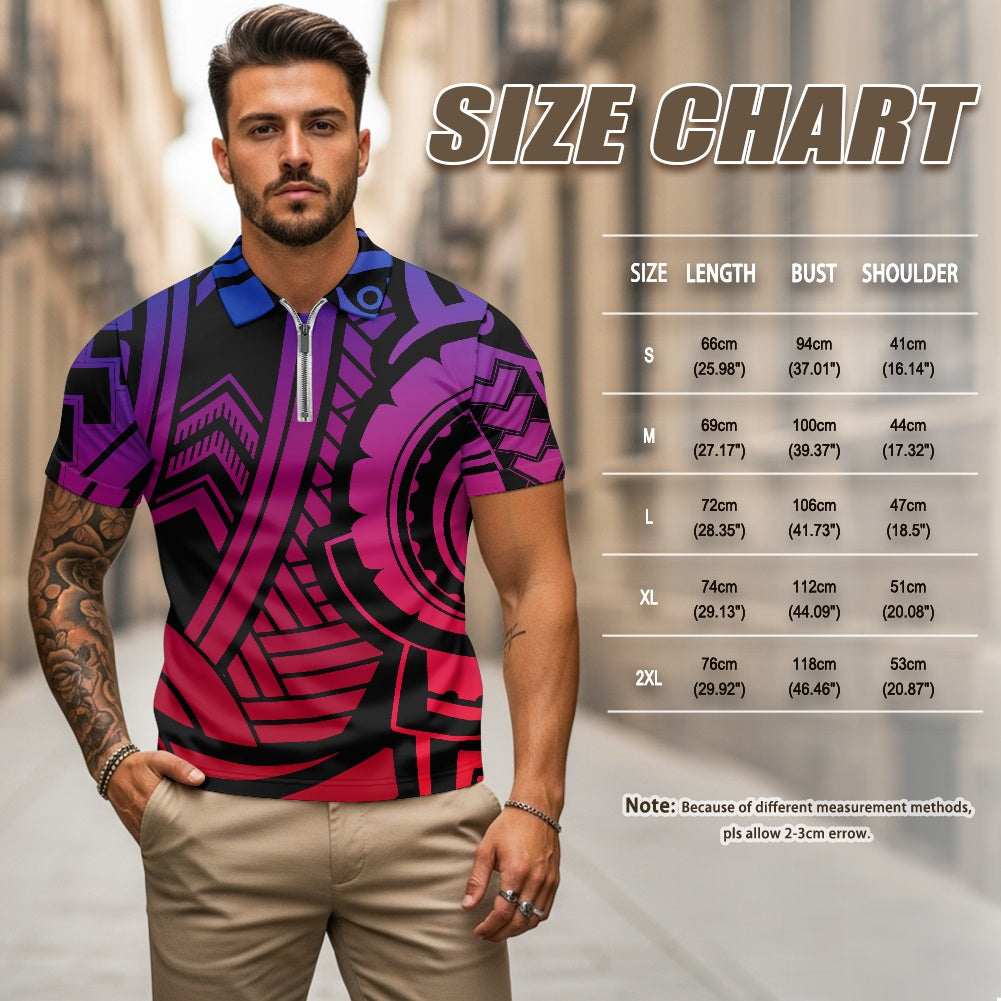 Zipper Polo Shirt