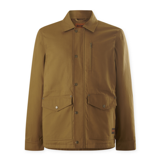 Hard Yakka Mustang Men's Rugged Outback Canvas Jacket - Durable Dark Tan