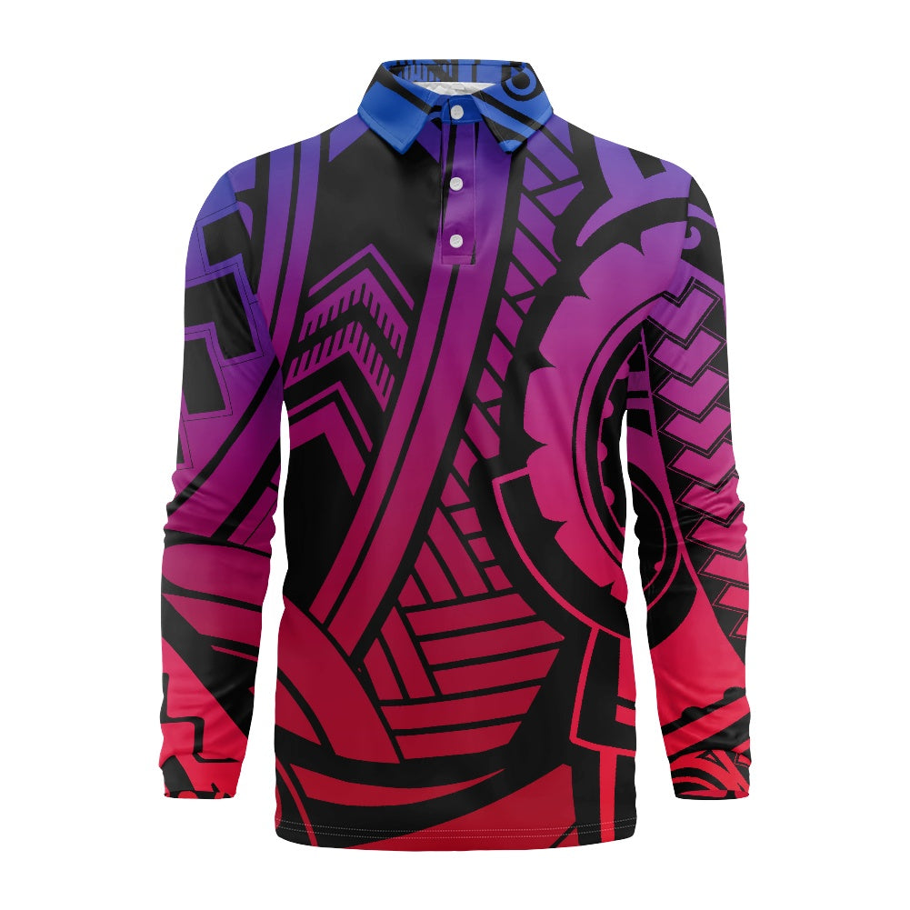 Long -sleeved POLO shirt