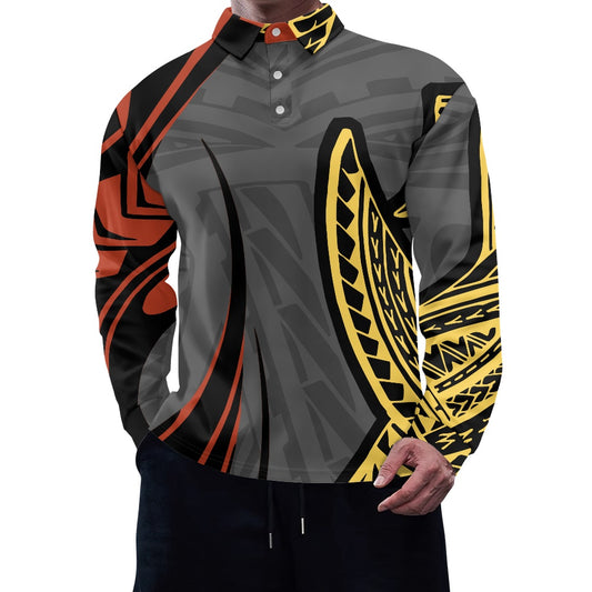 Long -sleeved POLO shirt
