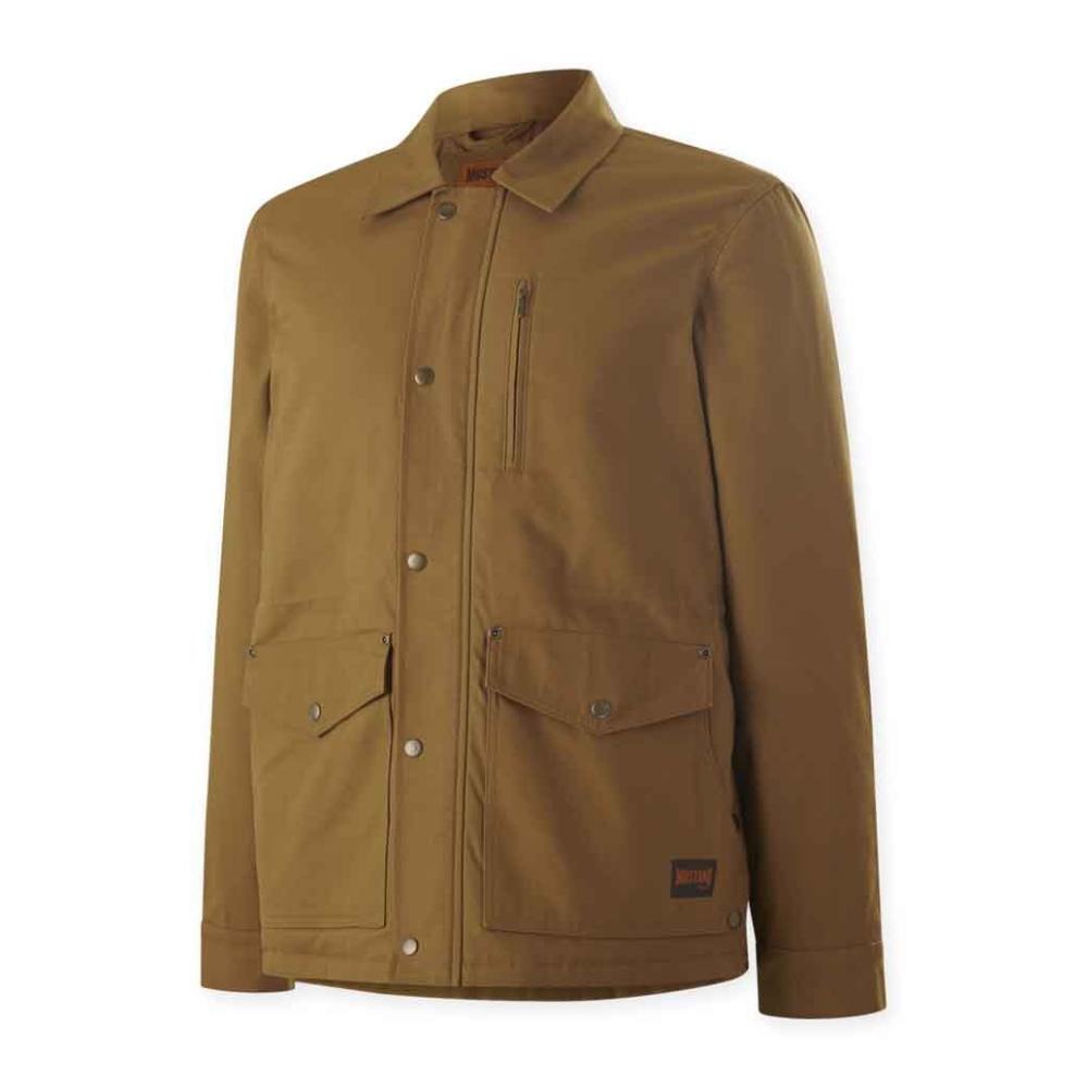 Hard Yakka Mustang Men's Rugged Outback Canvas Jacket - Durable Dark Tan