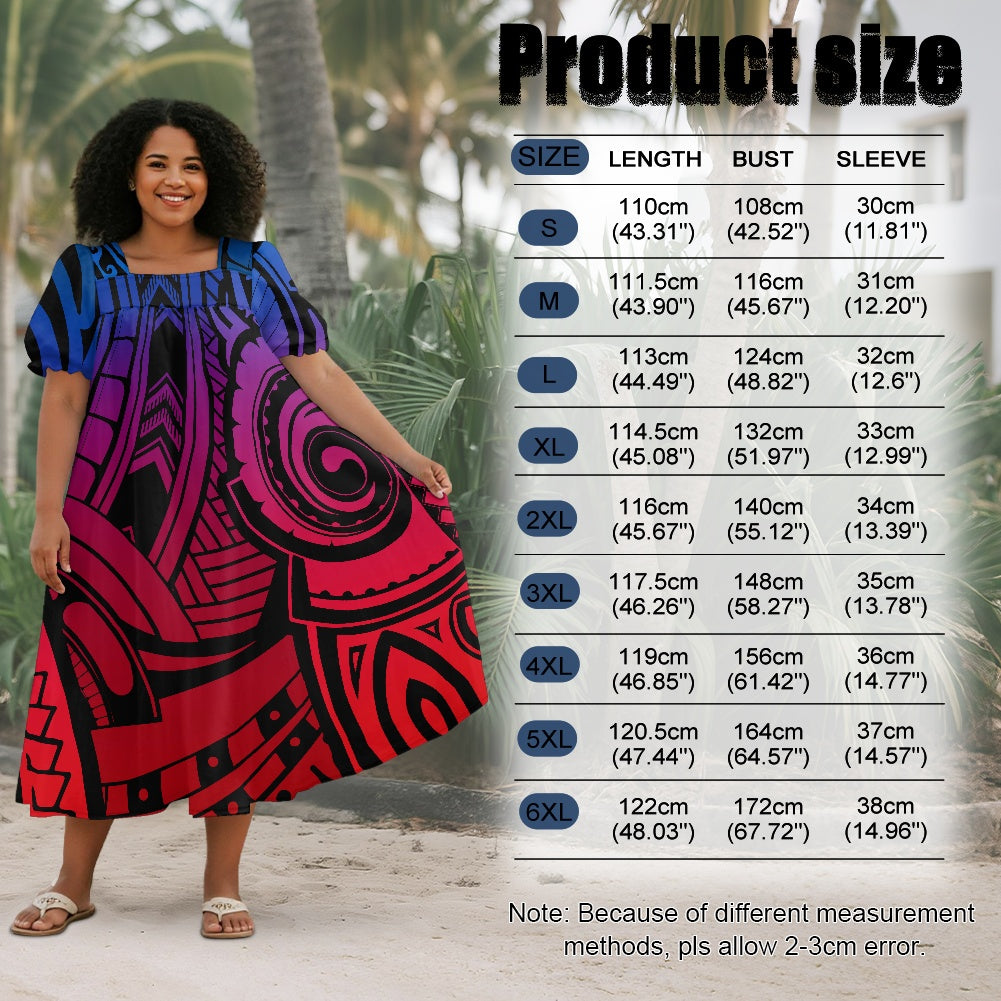 Puff sleeve straight skirt