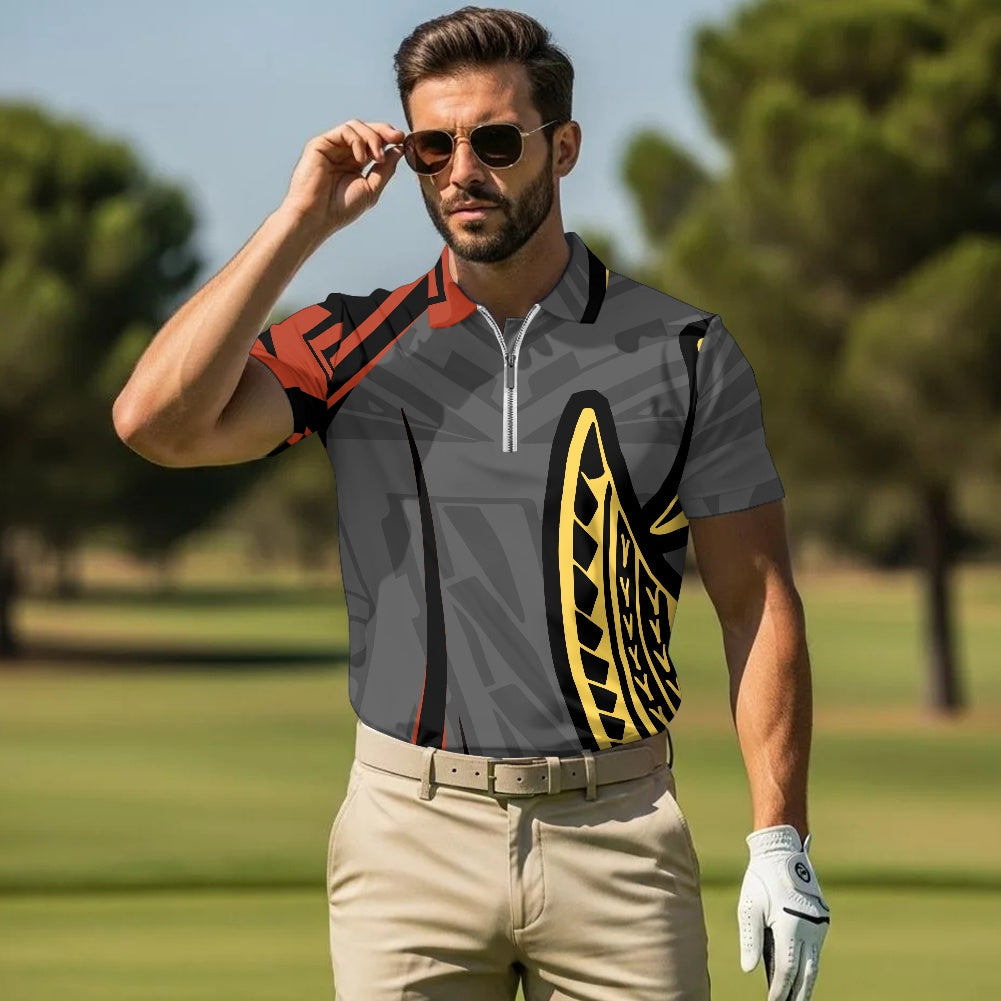 Zipper Polo Shirt