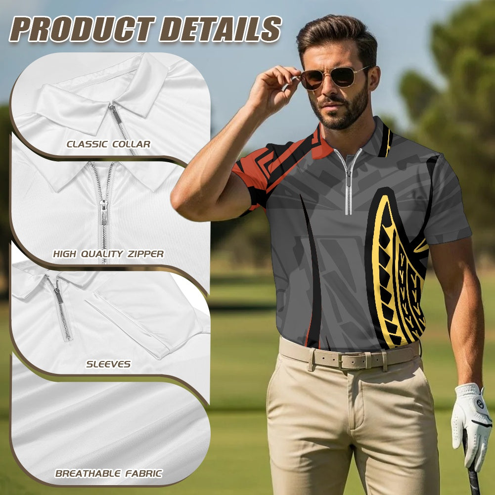 Zipper Polo Shirt