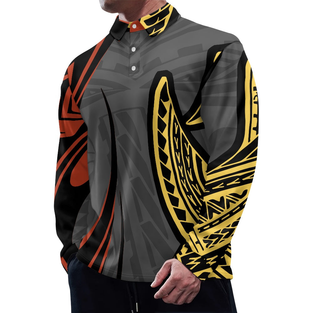 Long -sleeved POLO shirt