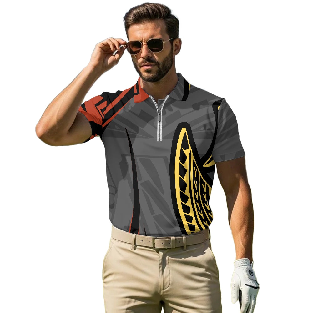 Zipper Polo Shirt