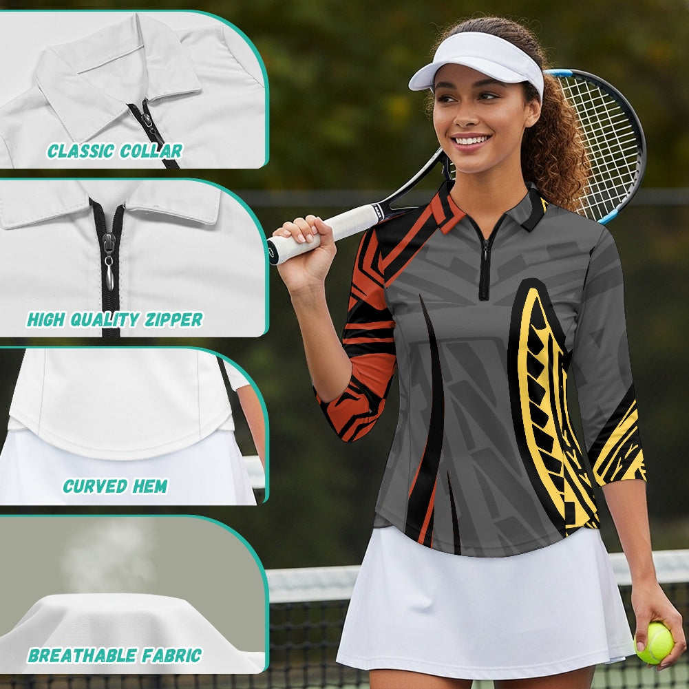 Women's 3/4 Sleeve Golf Top