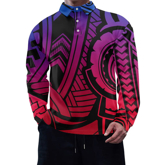 Long -sleeved POLO shirt