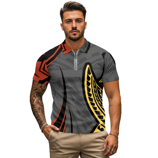 Zipper Polo Shirt