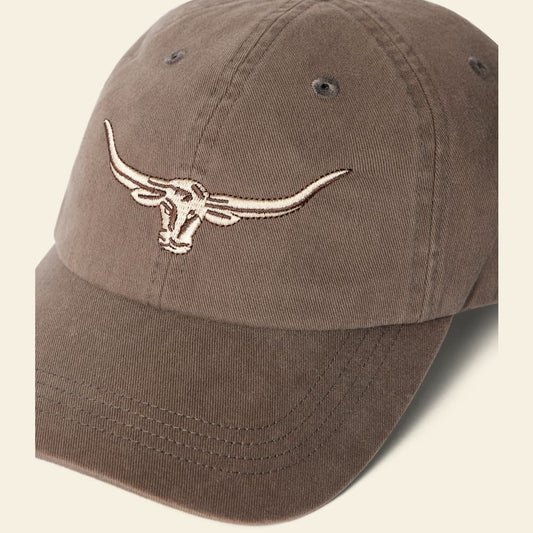 R.M.Williams Longhorn Organic Cotton Twill Cap with Adjustable Brass Clasp