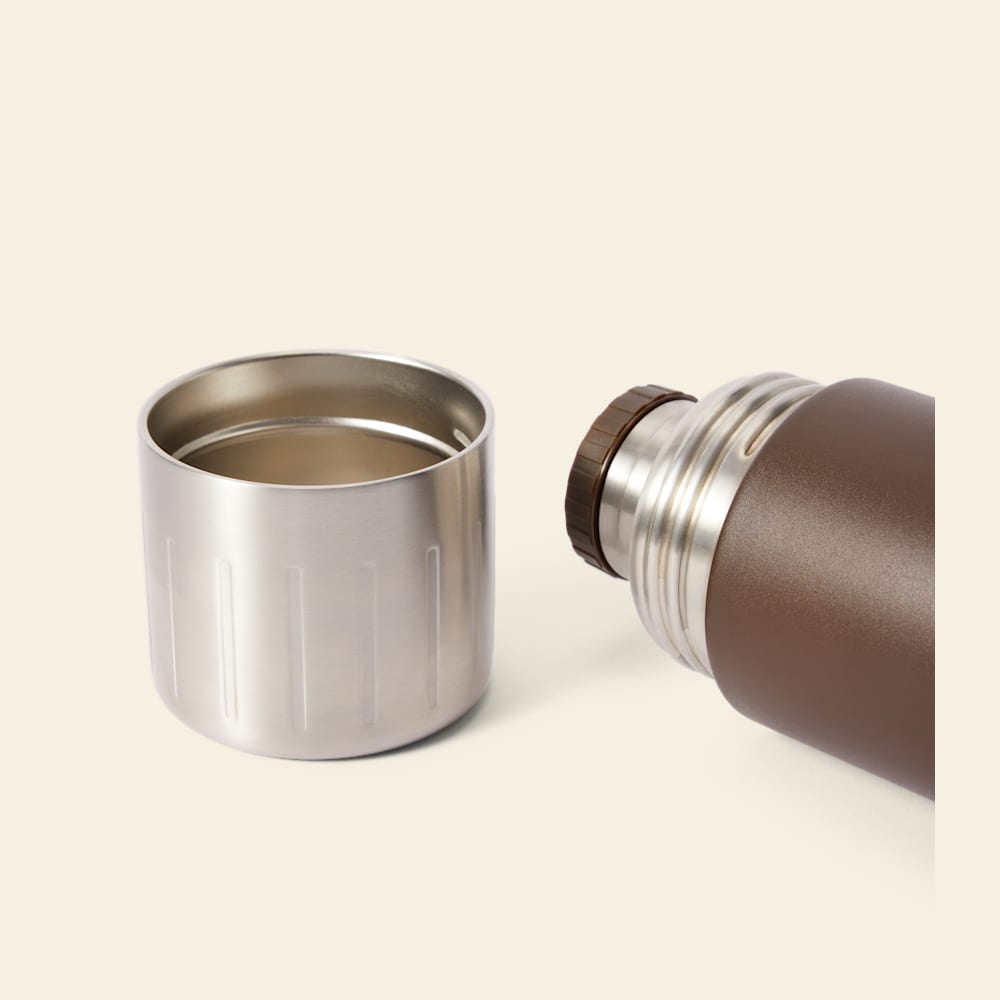 R.M.Williams Chestnut Stainless Steel Vacuum Flask 32oz Hot Cold