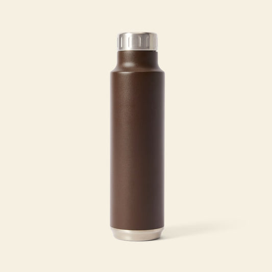 Chestnut Metal 700ml Double Wall Vacuum Insulated Water Bottle