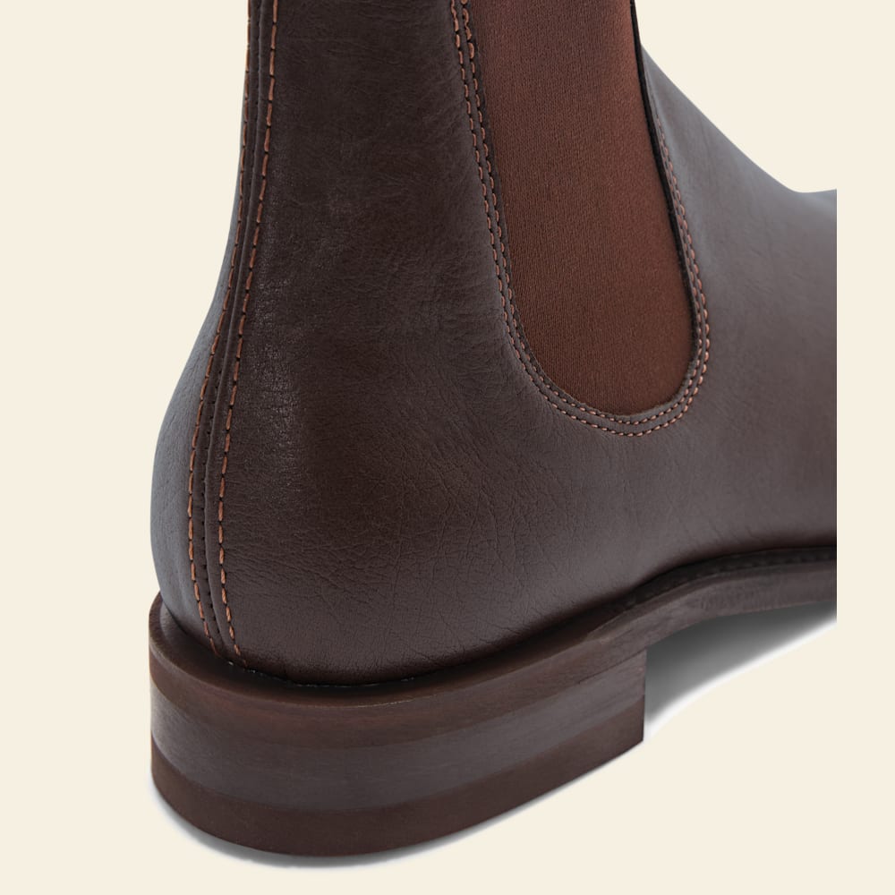 Premium Kangaroo Leather Comfort Craftsman Boots Chestnut Chisel Toe Goodyear Welt
