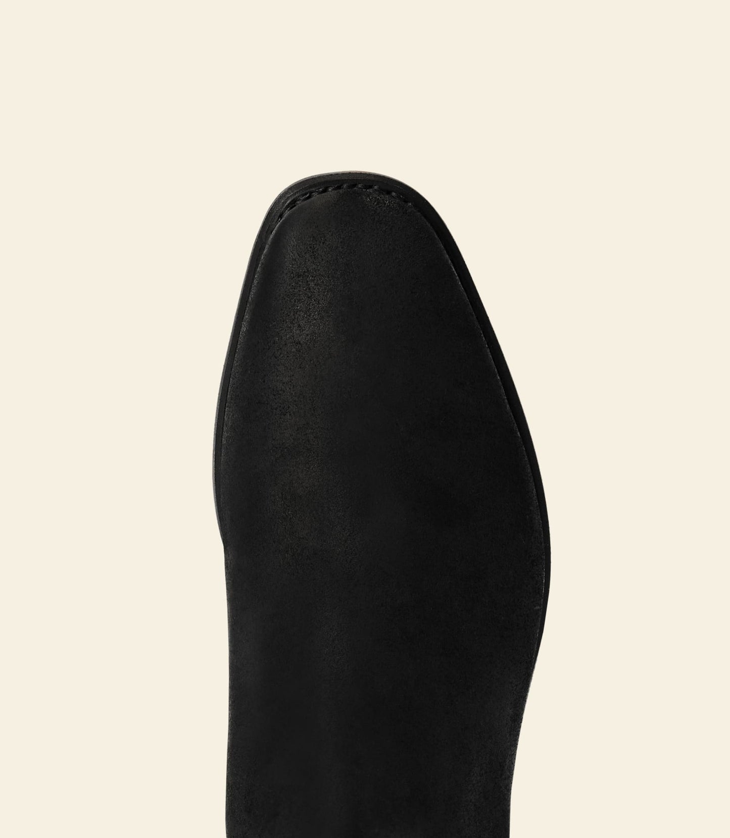 R.M.Williams Comfort Craftsman Black Waxed Suede Goodyear Welt Boots