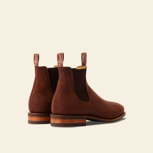 Comfort Craftsman Bark Crazy Horse Leather Boot – Durable Australian Made Chelsea