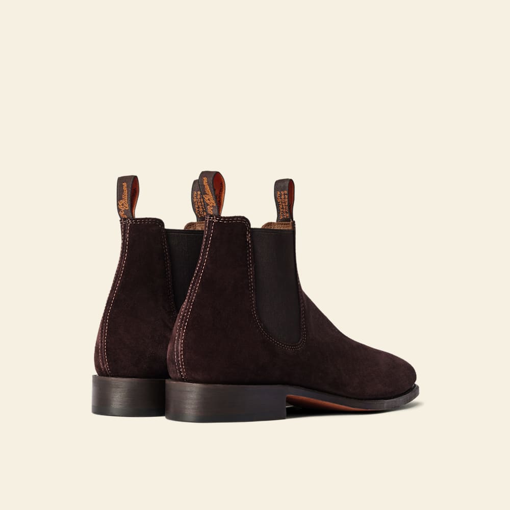 Heritage Craftsman Suede Blackberry Boot – Premium Australian Made