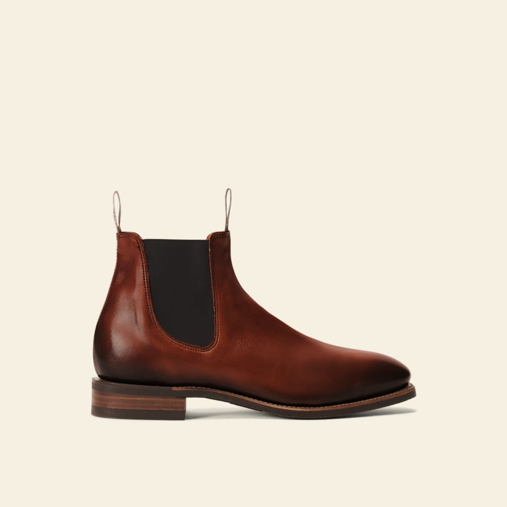 Burnished Comfort Craftsman Men's Dark Tan Leather Boot