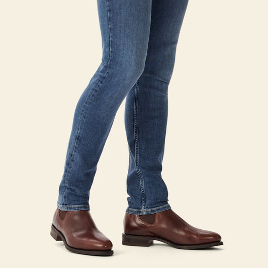 Macquarie Boot – Mid Brown Pull‑Up Leather Men’s Boot