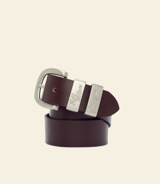 R.M.Williams Chestnut Solid Hide Leather Belt, 1.5-inch Wide, Australian-Made