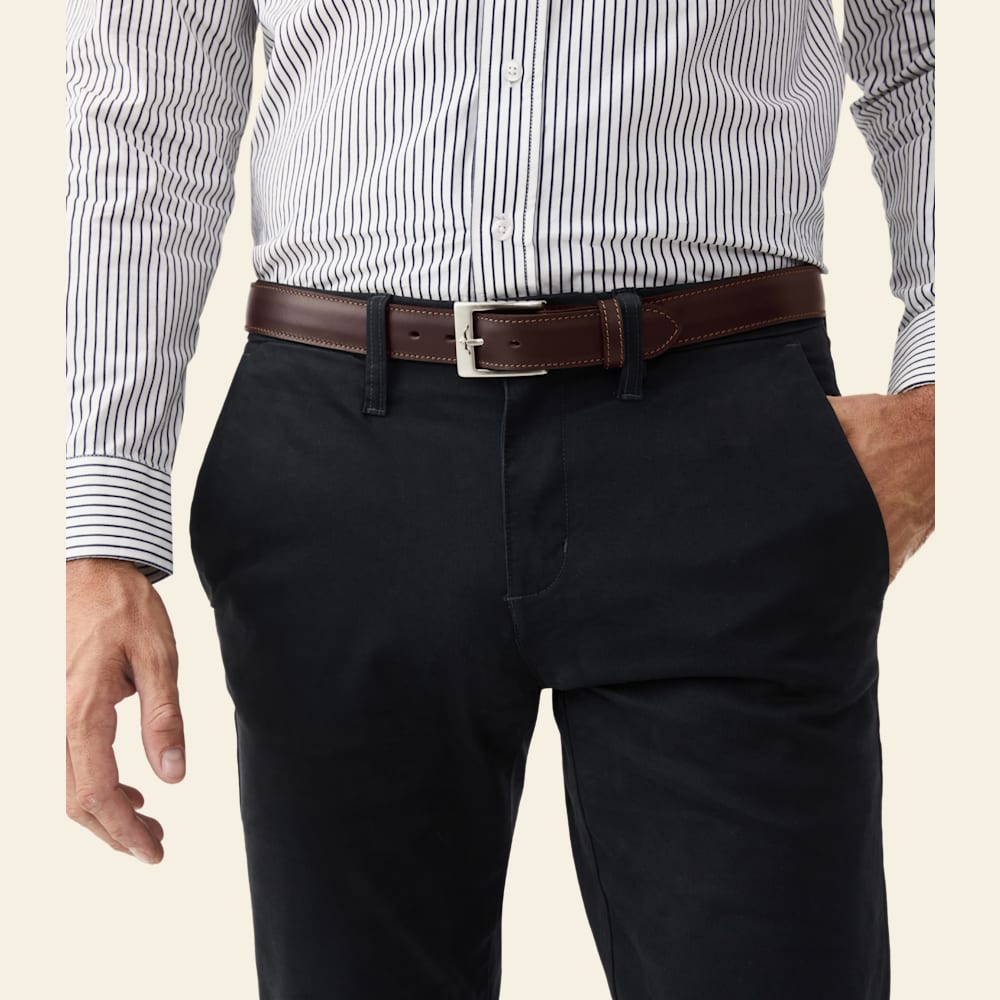 R.M.Williams Premium Chestnut Yearling Leather Men's Dress Belt, 1.25-inch Width, Quality Craftsmanship