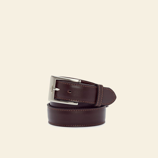 R.M.Williams Premium Chestnut Yearling Leather Men's Dress Belt, 1.25-inch Width, Quality Craftsmanship