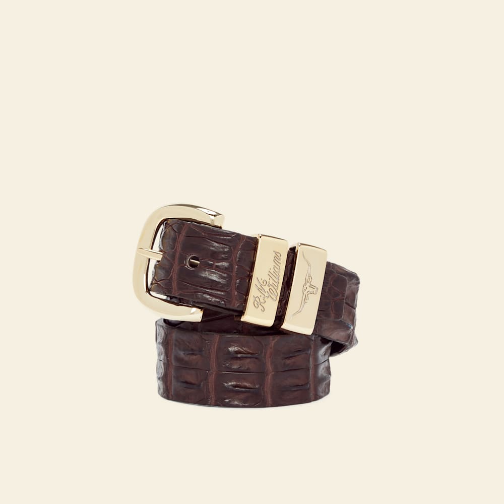 Chestnut 1.5" Crocodile Leather Belt – Premium Australian Crocodile Belt
