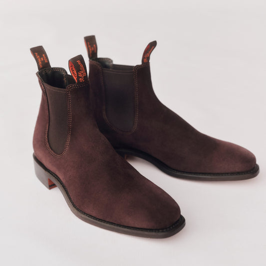 Heritage Craftsman Suede Blackberry Boot – Premium Australian Made