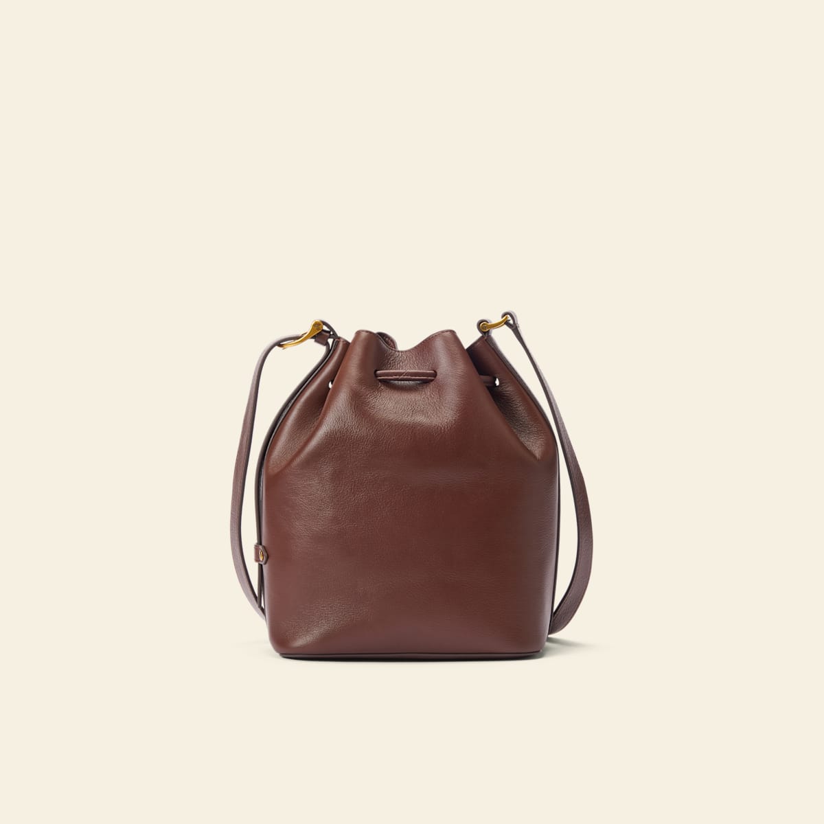 R.M.Williams Alice Tumbled Grain Leather Pecan Bucket Bag with Adjustable Strap