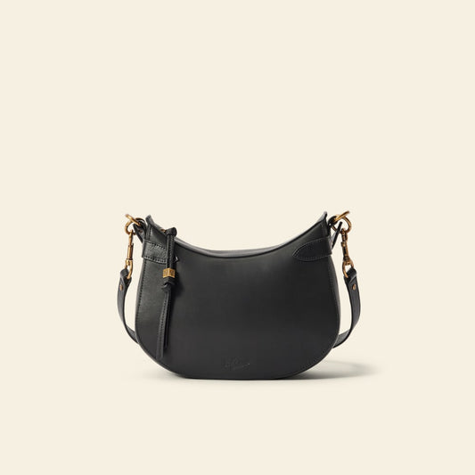 Leanorah Full-Grain Leather Shoulder Bag – Classic Saddle Style