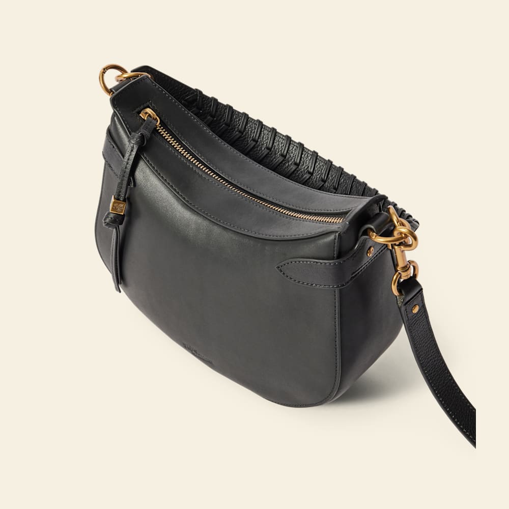 Leanorah Full-Grain Leather Shoulder Bag – Classic Saddle Style